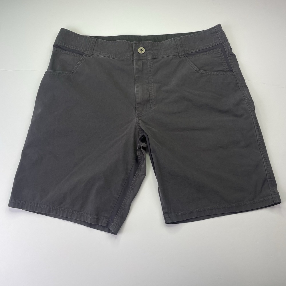 Kuhl Shorts 9" Mens 36 Gray Nylon Hiking Camping Mountain Trek Trail